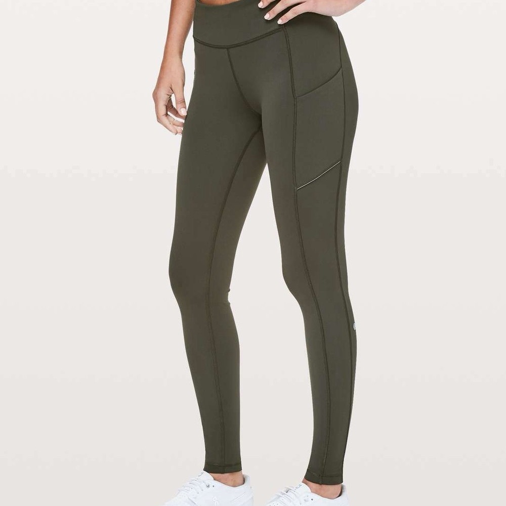 Lululemon Athletica Dark Green Leggings